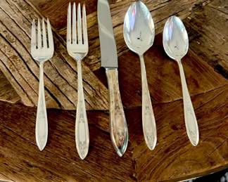Vintage Oneida 5 pc. flatware set - 8 sets available