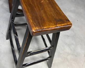 Vintage Wooden Saddle Stool - $49 