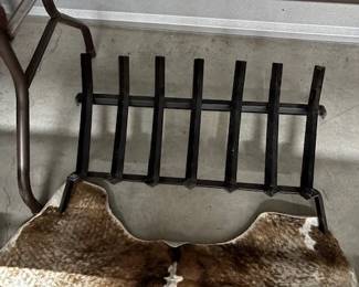 Vintage Iron Fireplace Grate - $49