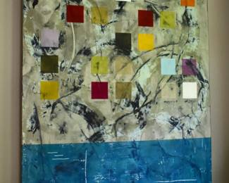 "Everything and More Flowers Have to Tell" mixed media on board by Chris White