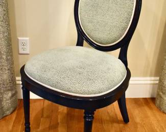 Pair of Minton-Spidell medallion back chairs