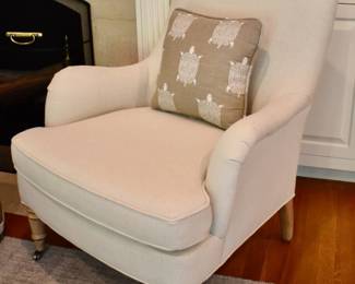 Pair of Lee Industries white chair