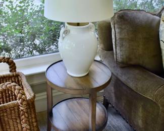 Chaddock side table with heather finish