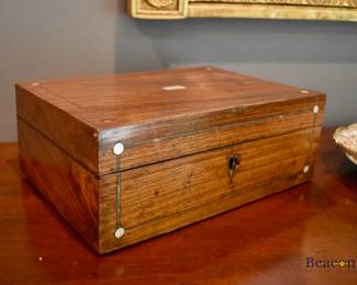 Decorative box with inlay