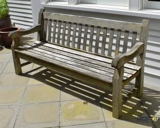 teak bench
