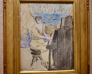 "A Lady's Day" drawing on paper by Everett Lloyd Bryant.