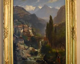 "European Vista" oil painting on canvas by Samuel Lancaster Gerry