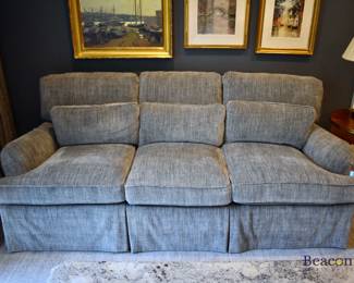Charles Stewart Co. gray sofa