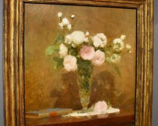 "Still Life with Book" oil painting on canvas by Paul Raymond Seaton