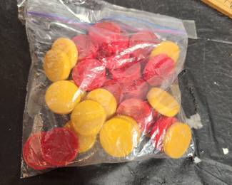 BAKELITE BACGAMON PIECES