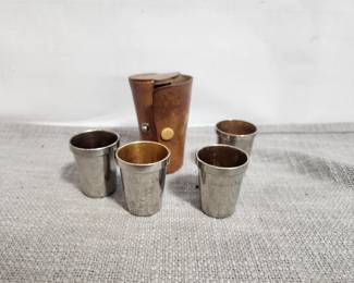 GERMAN TRAVELING SHOT GLASSES