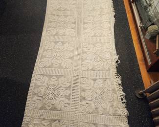 HAND MADE LACE BED SPREAD