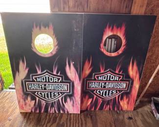 Harley-Davidson corn hole boards