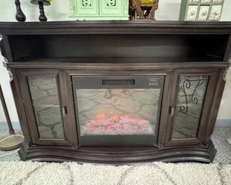 Electric fireplace, TV stand