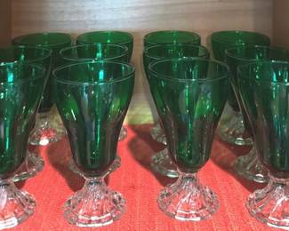 Vintage green bubble glasses