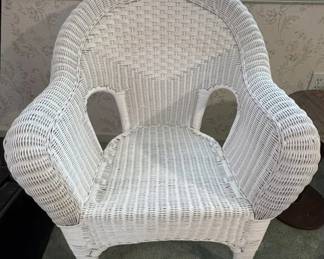 Outdoor resin wicker chair, two available, loveseat also