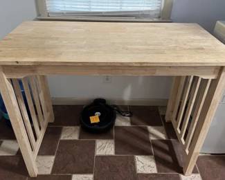 Butcher block kitchen island