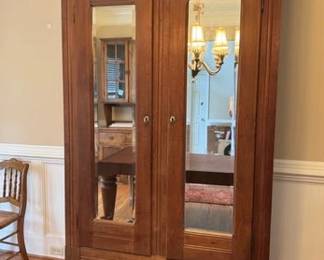 Antique oak wardrobe