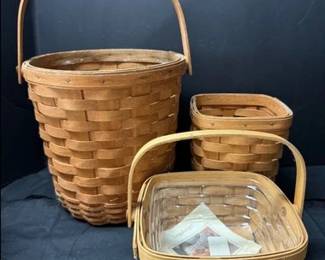 Variety of Longaberger baskets