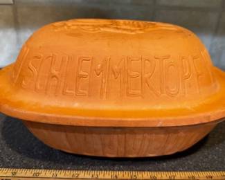 Schlemmertopf terracotta clay bread roaster with lid