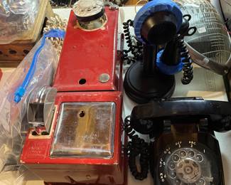 Old pay phone and others