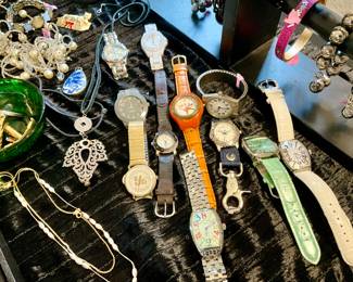 Watches, costume jewelry