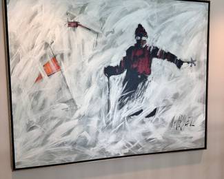 The Skier by Marinel