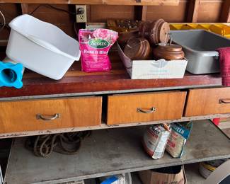 Tool Table w/ vintage vice