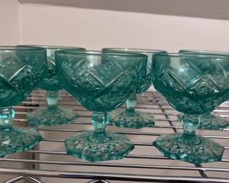 Vaseline Glass Champagne or Sherbet  