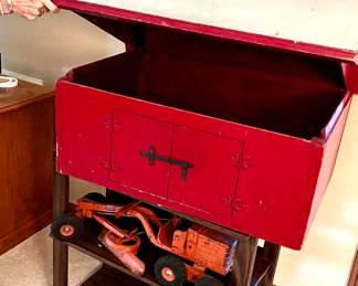 Custom one of a kind vintage Barn Toy Chest