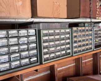 Lots of organized nails and screws