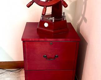 Matching Cherrywood File Cabinet