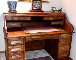 Vintage Roll Top Desk