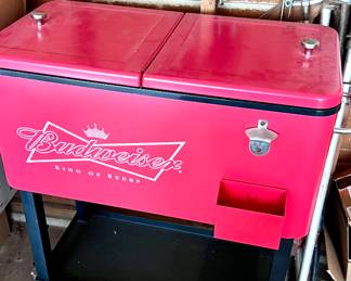 Vintage Beer Cooler on Wheels