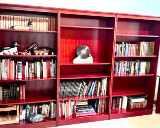 Matching cherrywood bookcases (3)