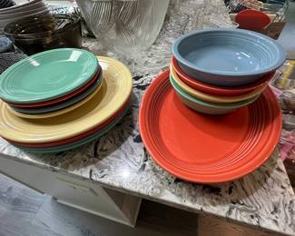 Fiestaware service for 4