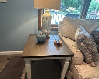 second tables and lamps available