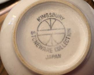 Kingsbury Stoneware Collection Japan 