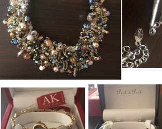 Jewelry Including Aldo Arvan Statement Bib Necklace, Anne Klein Watch, Peck & Peck Watch 