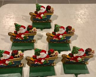 Vintage Cast Iron Stocking Hangers