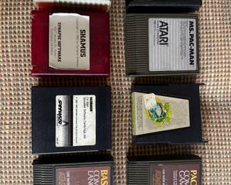 Great condition. Old game cartridges with their pamphlets