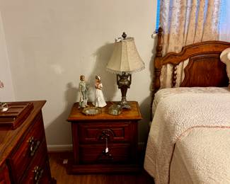 Bed side table and lamp