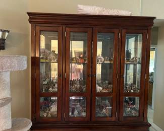Mouse collection 
Curio cabinet 