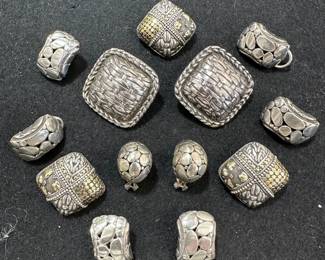 John Hardy earrings .925 and some .925 with 18k gold