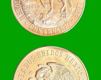 1962 Mexican gold Cinco De Mayo Centenario