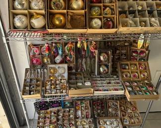 vintage Christmas ornaments glass Radko, West Germany, Kurt Adler Komozja and more