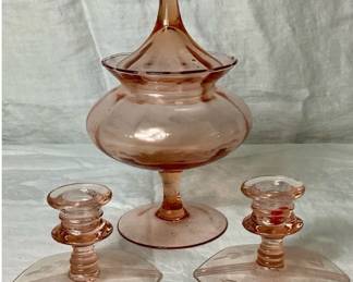 Pink Depression Glass Bundle