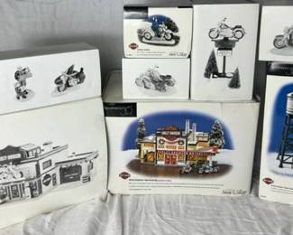 Harley Davidson Department 56 Snow Village Collection
