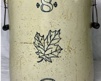 Antique Western Pottery Co 8 Gallon Stoneware Crock Monmouth, IL