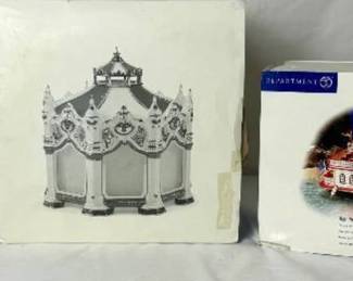 Department 56 Carnival Bundle - Carnival Carousel, Carnival Tickets & Cotton Candy plus High Rollers Riverboat Casino